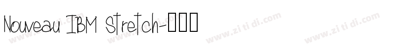Nouveau IBM Stretch字体转换